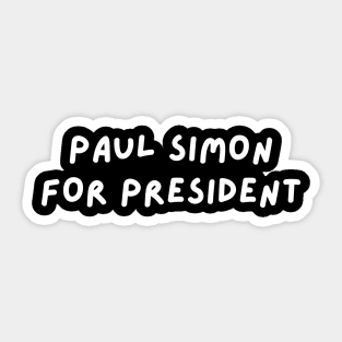 Paul Simon for President Sticker